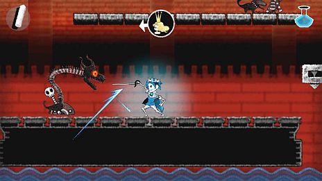 画像集#020のサムネイル/「Dokuro」,セーブデータが引き継げる体験版の最終章が本日配信。「魔界の厨房」がモチーフのステージ3には「赤チョーク」で火をつけるギミックが登場