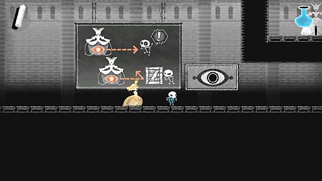 画像集#021のサムネイル/「Dokuro」,セーブデータが引き継げる体験版の最終章が本日配信。「魔界の厨房」がモチーフのステージ3には「赤チョーク」で火をつけるギミックが登場