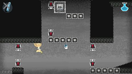 画像集#027のサムネイル/「Dokuro」,セーブデータが引き継げる体験版の最終章が本日配信。「魔界の厨房」がモチーフのステージ3には「赤チョーク」で火をつけるギミックが登場