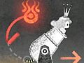 「Dokuro」,セーブデータが引き継げる体験版の最終章が本日配信。「魔界の厨房」がモチーフのステージ3には「赤チョーク」で火をつけるギミックが登場