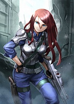 画像集#002のサムネイル/「ガン・ブラッド・デイズ」のストーリーや,イラストレーターkyo氏の描いたキャラクターを公開