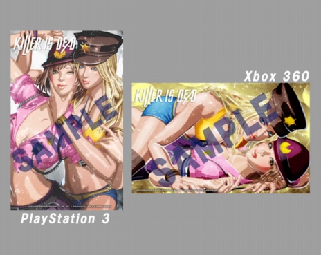 画像集#019のサムネイル/「KILLER IS DEAD」の店舗特典情報が公開。PC用壁紙や図書カードに，モンドガールやイメージガールの姿をあしらった仕様
