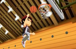 画像集#018のサムネイル/「黒子のバスケ キセキの試合」登場キャラクターの一部と基本的なゲームの流れを紹介。必殺技発動時には,オリジナルカットインも挿入される