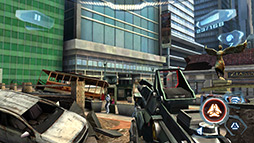 画像集#011のサムネイル/【PR】「Androidアプリレビュー」第11回:「N.O.V.A. 3 - Near Orbit Vanguard Alliance」は,クオリティが高いグラフィックスに注目のFPSだ!