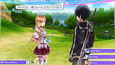 画像集#015のサムネイル/小説/アニメに続いてゲーム版「ソードアート・オンライン」が登場。AI操作のパートナーキャラと絆を深めながらアインクラッドを冒険するRPG