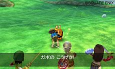 画像集#007のサムネイル/3DS版「ドラゴンクエストVII エデンの戦士たち」はシンボルエンカウント方式。奥行きのある背景や豪快なモンスターアクション,強敵の存在が明らかに