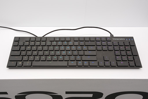 画像集 No.002のサムネイル画像 / Tesoro,TTC製低背スイッチ採用のゲーマー向けキーボードを開発中。「日本語配列で出す」