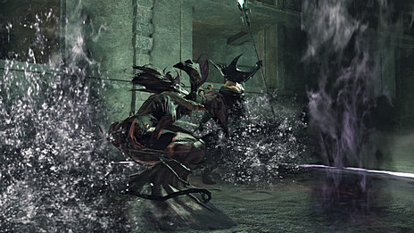 画像集#017のサムネイル/「DARK SOULS II」,三部作DLC「THE LOST CROWNS」の第一部「CROWN OF THE SUNKEN KING」の新たなスクリーンショットが公開。同日配布開始となる特殊武器の正体も明らかに