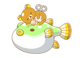 画像集 No.012のサムネイル画像 / LINE プレイの「つりとも」と「リラックマ」のコラボが本日開催