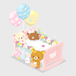 画像集 No.017のサムネイル画像 / LINE プレイの「つりとも」と「リラックマ」のコラボが本日開催