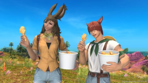 画像集 No.004のサムネイル画像 / 「FFXIV」×ケンタッキー・フライド・チキン，第2弾を6月10日に開始。コラボ商品購入でエモート「フライドチキンを食べる」が入手できる