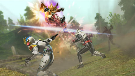 画像集#038のサムネイル/「仮面ライダー バトライド・ウォー」仮面ライダー龍騎/響鬼/キバ/ウィザードが繰り出す技や,新たな敵キャラクター達の存在が明らかに