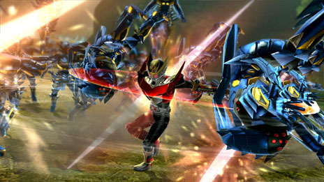 画像集#043のサムネイル/「仮面ライダー バトライド・ウォー」仮面ライダー龍騎/響鬼/キバ/ウィザードが繰り出す技や,新たな敵キャラクター達の存在が明らかに