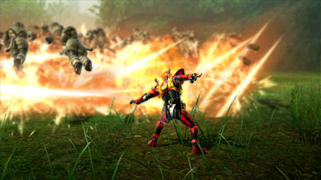 画像集#050のサムネイル/「仮面ライダー バトライド・ウォー」仮面ライダー龍騎/響鬼/キバ/ウィザードが繰り出す技や,新たな敵キャラクター達の存在が明らかに