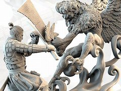 ゲラルトが日本風の世界を旅する漫画「ウィッチャー・ローニン」のクラウドファンディングが開始。24時間以内の支援でミニチュアフィギュアがもらえる