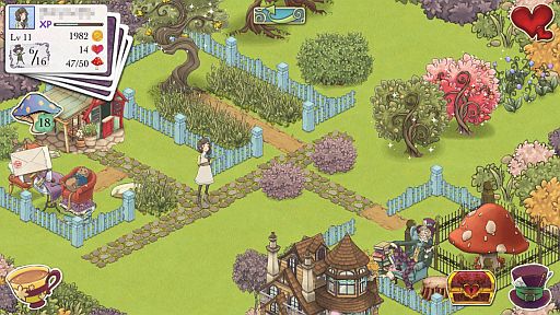 画像集#011のサムネイル/ワンダーランドでアリスと不思議なお茶会を。iOS向け箱庭型育成ゲーム「アリスの不思議なティーパーティー」を紹介する「（ほぼ）日刊スマホゲーム通信」第276回