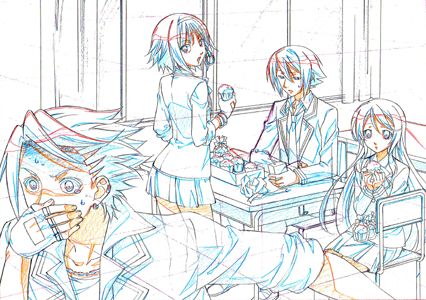 画像集#002のサムネイル/「MIND≒0(マインド/ゼロ)」,店舗別特典用イラストラフ5種類が公開に。ゲーム中とは違った雰囲気の学生服/ネグリジェ/ビキニ/着物姿をお披露目