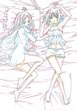 画像集#003のサムネイル/「MIND≒0(マインド/ゼロ)」,店舗別特典用イラストラフ5種類が公開に。ゲーム中とは違った雰囲気の学生服/ネグリジェ/ビキニ/着物姿をお披露目
