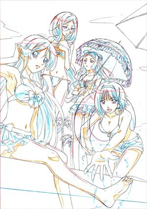 画像集#004のサムネイル/「MIND≒0(マインド/ゼロ)」,店舗別特典用イラストラフ5種類が公開に。ゲーム中とは違った雰囲気の学生服/ネグリジェ/ビキニ/着物姿をお披露目