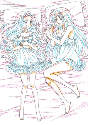 画像集#005のサムネイル/「MIND≒0(マインド/ゼロ)」,店舗別特典用イラストラフ5種類が公開に。ゲーム中とは違った雰囲気の学生服/ネグリジェ/ビキニ/着物姿をお披露目