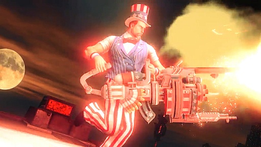 画像集#002のサムネイル/「Saints Rows IV」，アメリカ独立記念日にちなんだ最新ムービーが公開。ケンジーとの間に恋も芽生える？