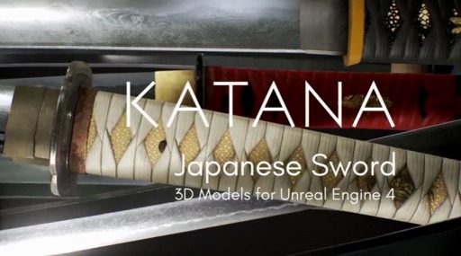 Katana - Japanese Sword 3D Models for UE4