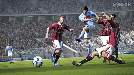 画像集#020のサムネイル/EA,シリーズ最新作「FIFA 14 ワールドクラス サッカー」を2013年秋に発売。さらに感動的なゴールの瞬間を再現