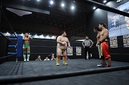 画像集 No.004のサムネイル画像 / ［TGS 2016］4Gamer×DDTプロレス×リングドリーム興行「愛は相よりいでて 2.5」フォトレポート。「DDT美少女化計画」の美少女化権は“美熟女”チェリー選手の手に