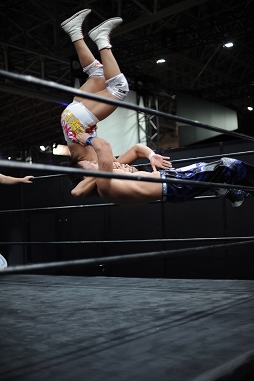 画像集 No.041のサムネイル画像 / ［TGS 2016］4Gamer×DDTプロレス×リングドリーム興行「愛は相よりいでて 2.5」フォトレポート。「DDT美少女化計画」の美少女化権は“美熟女”チェリー選手の手に