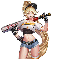 画像集 No.003のサムネイル画像 / 「HeroWarz」,野球部所属の女子高生・ジェリーと,強面な整備工・デリックの背景設定とアクション動画が公開