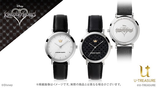 画像集#004のサムネイル/「KINGDOM HEARTS」のアクセサリーがユートレジャーより続々登場。王冠とハートをモチーフにしたピアスが本日発売,腕時計が予約受付中