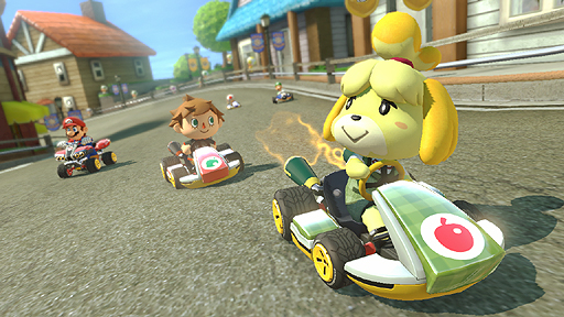 画像集#008のサムネイル/「マリオカート8」の追加コンテンツ第1弾で「GC ヨッシーサーキット」が登場。オフロードを得意とする新カート「タヌキバギー」も発表