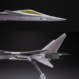 画像集 No.017のサムネイル画像 / 「エースコンバット」シリーズに登場する架空機「XFA-27」の1/144キットが10月に発売。簡易塗装済と無塗装グレー成形の2バージョン