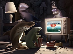 画像集#001のサムネイル/巨大なサメが海を恐怖に染める。スマートフォン向けアクション「Hungry Shark Evolution」を紹介する「（ほぼ）日刊スマホゲーム通信」第332回