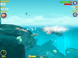 画像集#003のサムネイル/巨大なサメが海を恐怖に染める。スマートフォン向けアクション「Hungry Shark Evolution」を紹介する「（ほぼ）日刊スマホゲーム通信」第332回