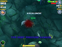 画像集#004のサムネイル/巨大なサメが海を恐怖に染める。スマートフォン向けアクション「Hungry Shark Evolution」を紹介する「（ほぼ）日刊スマホゲーム通信」第332回