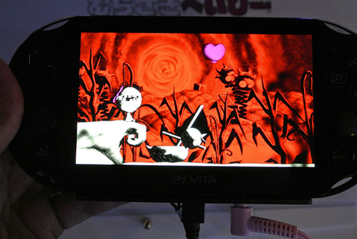 画像集#005のサムネイル/［TGS 2014］PS Vitaのタッチ操作だけで遊べる「むらさきべいびー」プレイレポート。キモくてカワイイ“べいびー”の手を引いてあげよう