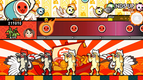 画像集#009のサムネイル/「太鼓の達人 Wii Uば〜じょん!」が11月21日に発売決定。Wii U GamePad単体でのプレイに対応し,最大4人で演奏を楽しめる