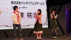 画像集#002のサムネイル/［TGS2013］悠木 碧さんと水橋かおりさんが魔女を撃破？　「劇場版 まどか☆マギカ The Battle Pentagram 始まりの発表会」レポート。12月19日に発売決定
