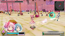 画像集#016のサムネイル/「劇場版 魔法少女まどか☆マギカ The Battle Pentagram」,戦闘時の基本アクションや,魔法少女達の絆の深さを示すパラメータ“絆値”などを紹介