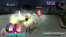 画像集#017のサムネイル/「劇場版 魔法少女まどか☆マギカ The Battle Pentagram」,戦闘時の基本アクションや,魔法少女達の絆の深さを示すパラメータ“絆値”などを紹介