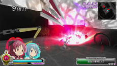 画像集#023のサムネイル/「劇場版 魔法少女まどか☆マギカ The Battle Pentagram」,戦闘時の基本アクションや,魔法少女達の絆の深さを示すパラメータ“絆値”などを紹介