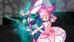 画像集#029のサムネイル/「劇場版 魔法少女まどか☆マギカ The Battle Pentagram」,戦闘時の基本アクションや,魔法少女達の絆の深さを示すパラメータ“絆値”などを紹介