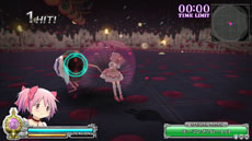 画像集#043のサムネイル/「劇場版 魔法少女まどか☆マギカ The Battle Pentagram」,戦闘時の基本アクションや,魔法少女達の絆の深さを示すパラメータ“絆値”などを紹介