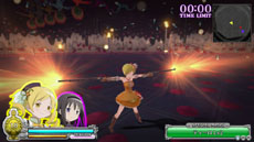 画像集#051のサムネイル/「劇場版 魔法少女まどか☆マギカ The Battle Pentagram」,戦闘時の基本アクションや,魔法少女達の絆の深さを示すパラメータ“絆値”などを紹介