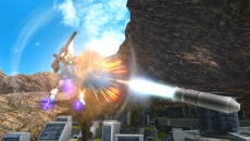 画像集#032のサムネイル/「機動戦士ガンダムEXTREME VS. MAXI BOOST」,12月24日のアップデートで「シャイニングガンダム」が登場。数々の近接攻撃で敵機を粉砕する格闘機