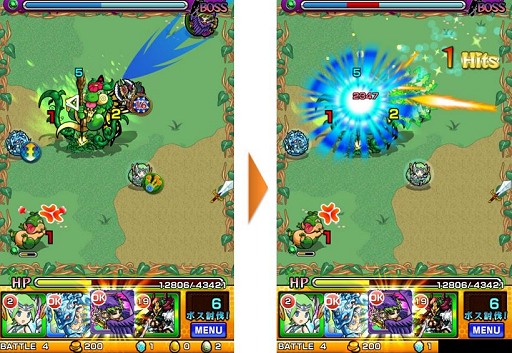 画像集#010のサムネイル/ターゲットは「中二」？ スマホなのにアドホック通信主体という，異端のひっぱりハンティングRPG「モンスターストライク」は共闘ゲームの新機軸になれるか