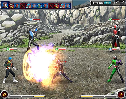 画像集#014のサムネイル/「仮面ライダー バトオンライン」のオープンβテストがYahoo!ゲームで開始。歴代ライダーが登場するブラウザゲーム