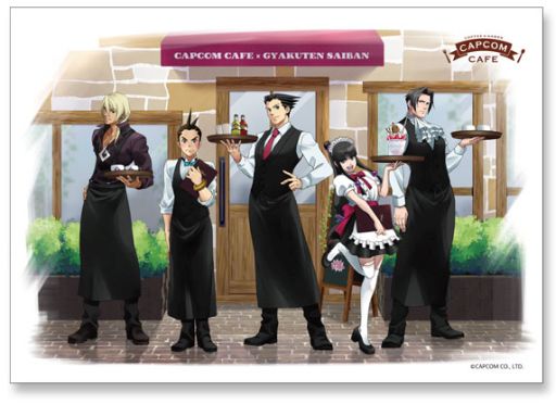 画像集#002のサムネイル/「逆転裁判」シリーズとカプコンカフェ イオンレイクタウン店のコラボ，メニューなどの詳細が公開