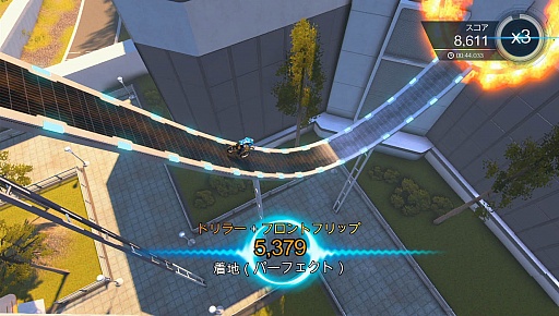 画像集#009のサムネイル/バイクゲーム「トライアルズ フュージョン」がついにリリース。シンプル操作で派手なトリックが繰り出せる手軽さと高い中毒性が，うーん，たまらない